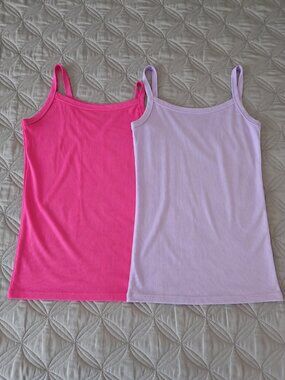 Set of 2 NOBO Lavender/Pink Ribbed Cami Tank Tops Size XXL New